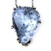 White Dendritic Opal Necklace - One of a Kind