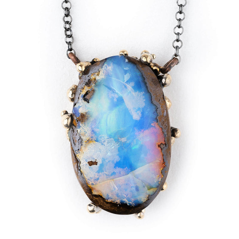 Opal Necklace Pendant Jewelry Genuine Australian Triplet - Etsy | Opal  pendant necklace, Opal necklace, Necklace