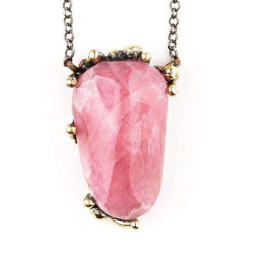 Rhodochrosite Necklace - Giardinoblu Healing Jewelry Milan