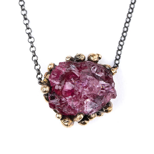 Cherry Tourmaline necklace