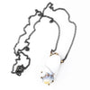 White Dendritic Opal Necklace - One of a Kind