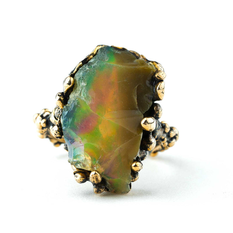 Nobile Opal (from Etiopia) Ring - Unique Piece -