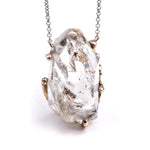 Herkimer Diamond Necklace - One of a Kind - Giardinoblu Jewellery Milan