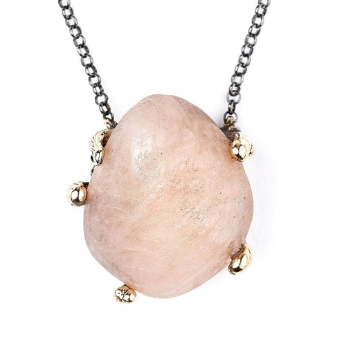 Peach Morganite Healing Necklace