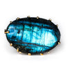 Giant Labradorite Ring - Double finger Unique Piece Statement
