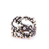 Antique Bronze Ring - Frizzy Shiny Bubbles - Giardinoblu Jewellery Milan