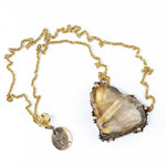 Rutilated Quartz Necklace - Unique Piece -