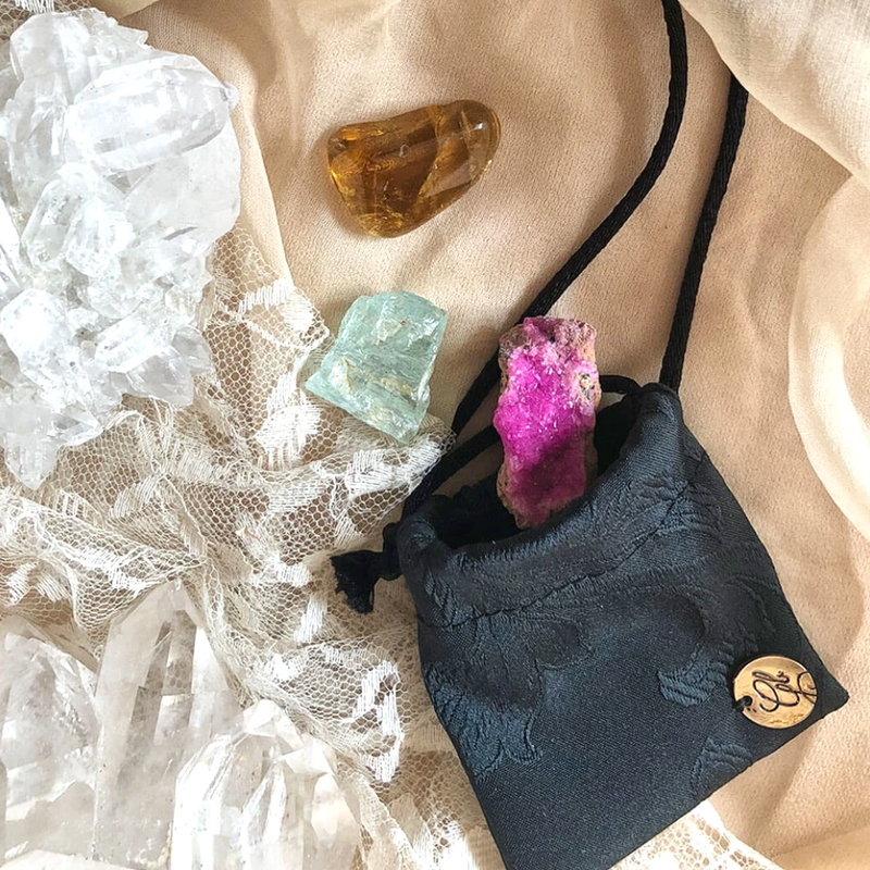 Custom Crystal Medicine Pouch limited edition by Giardinoblu