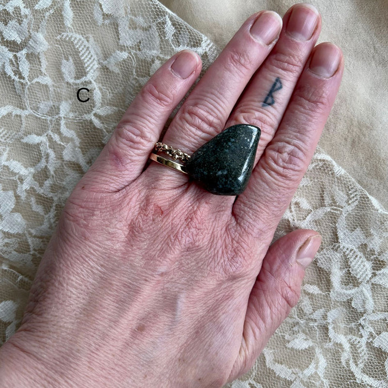 Black Jade Ring - One Of a Kind