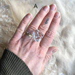Herkimer Diamond Ring - unique piece