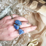 Blue Quartz (aka Dumortierite) Ring - healing jewelry