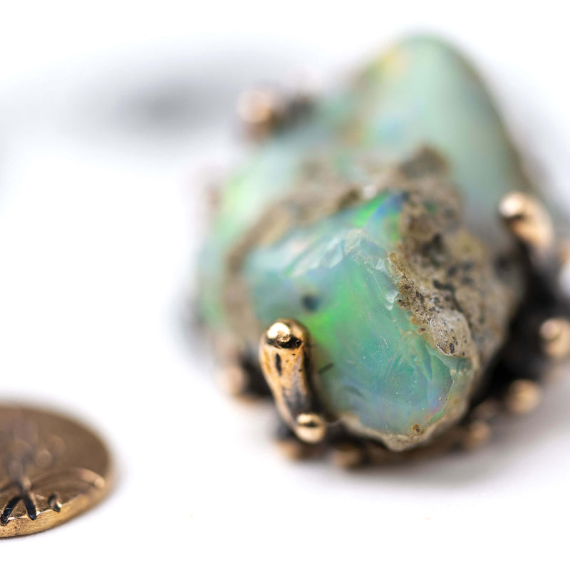 Ethiopian Opal Necklace - Unique Piece